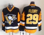 Reebok Pittsburgh Penguins #29 M.Fleury black Ice Hockey Jersey