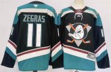 Anaheim Ducks #11 Trevor Zegras black blue Authentic Teal Alternate Jersey - PD