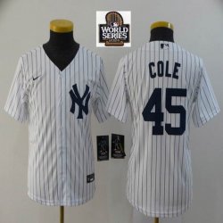 Youth Nike New York Yankees #45 Luke Voit white majestic baseball jerseys