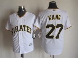 Pittsburgh Pirates #27 Jung-ho Kang White majestic baseball jersey