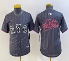 Youth Nike New York Mets blank gray majestic majestic baseball jerseys city version 06