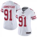 Women 49ers #91 Armstead nike white Color Rush Limited Jersey