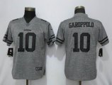 Women Nike San Francisco 49ers 10 Garoppolo Gray 2019 Vapor Untouchable Stitched Gridiron Gray Limited