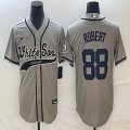 Nike Chicago White Sox #88 Luis Robert gray MLB Baseball jerseys Joint name-BD 01