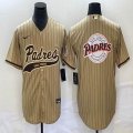 Nike San Diego Padres blank beige majestic baseball jersey Joint name -BD 04