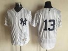 2016 New York Yankees #13 Alex Rodriguez White Flexbase Authentic Collection Jersey