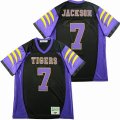 LAMAR JACKSON #7 Black Purple High School football Jerseys-SG