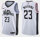 Los Angeles Clippers #23 Louis Williams white nike nba jersey city version