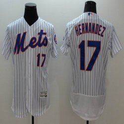 2016 New York Mets 17 Keith Hernandez white blue stripe elite baseball jerseys-1