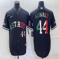 Nike Houston Astros #44 Yordan Alvarez black red green baseball jerseys-BD