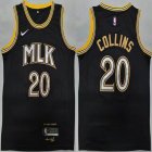 Nike Atlanta Hawks #20 John Collins black basketball Jerseys -LC