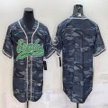 Nike Philadelphia Eagles blank gray camo baseball jerseys Joint name-BD