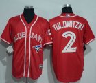 2016 Toronto Blue Jays #2 Troy Tulowitzki red new Majestic baseball jerseys