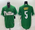 Nike Philadelphia Phillies #5 Bryson Stott green majestic baseball jersey -BD