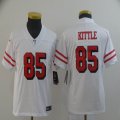 Youth 49ers #85 George Kittle nike white Color Rush Limited Jersey