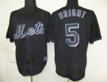 New York Mets #5 David Wright Black Fashion MLB Jerseys