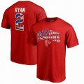 Matt Ryan Atlanta Falcons NFL Pro Line by Fanatics Branded Banner Wave Name & Number T-Shirt â€“ Red