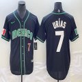 2023 World Cup Mexico #7 Julio Urias black majestic baseball jerseys 16