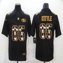 Nike 49ers #85 George Kittle black Color Rush Limited jersey Jesus version -BD