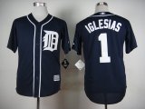 Detroit Tigers #1 Jose Iglesias dark blue mlb baseball jerseys