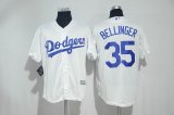 Los Angeles Dodgers #35 Cody Bellinger white majestic baseball Jersey