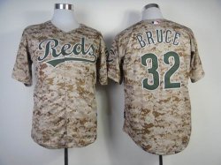 MLB Cincinnati Reds 32# BRUCE camo jerseys