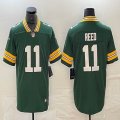 Green Bay Packers #11 Jayden Reed Nike Green Color Rush Limited Jersey