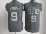 Boston Celtics 9# Rajon Rondo gray nba new jerseys