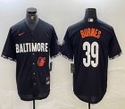 Nike Baltimore Orioles #39 Corbin Burnes black majestic baseball jersey city version-BD 01