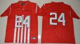 2016 Ohio State Buckeyes Malik Hooker 24 College Football 1917 Throwback Limited Jersey - Red