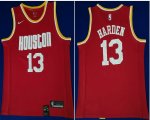 Nike Houston Rockets #13 James Harden red nba basketball jerseys-HL