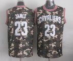 Cleveland Cavaliers LeBron James #23 green camo nba basketball jerseys