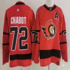 Adidas Ottawa Senators #72 Thomas Chabot Red hockey jersey-PD