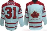 Team Canada #31 Carey Price white nhl Jersey