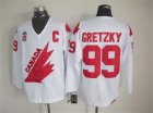 Team Canada #99 Wayne Gretzky White NHL hockey Jerseys C patch