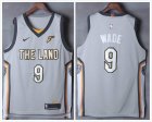 Nike Cleveland Cavaliers #9 Dwyane Wade gray nba basketball jerseys-XD