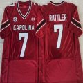 South Carolina Gamecocks #7 Spencer Rattler red ncaa jerseys