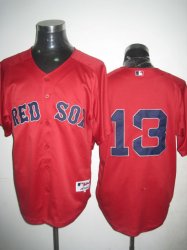 Mlb Boston Red Sox 13# CRAWFORD red jersey