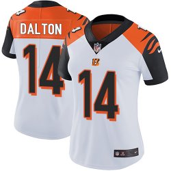 Women Nike Cincinnati Bengals #14 Andy Dalton white Color Rush Limited Jersey