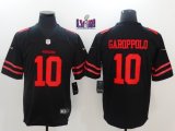 49ers #10 Jimmy Garoppolo nike black Color Rush Limited Jersey