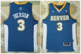 Denver Nuggets #3 Allen Iverson Blue NBA basketball Jerseys