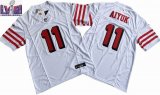 San Francisco 49ers 11# Brandon Aiyuk white throwback Nike Vapor F.U.S.E. Limited Jersey 03