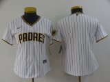 Women Nike San Diego Padres blank white majestic baseball Jersey