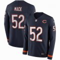 Nike Bears #52 Khalil Mack blue Color Rush Limited Jersey long sleeves