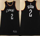 Nike Cleveland Cavaliers #2 Collin Sexton black basketball jerseys city version-XD