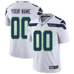 Customized Seahawks white nike Color Rush Limited Jersey