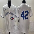 Nike Toronto Blue Jays #42 white majestic baseball Jerseys