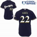 Milwaukee Brewers GARZA 22 Dark Blue mlb baseball jerseys