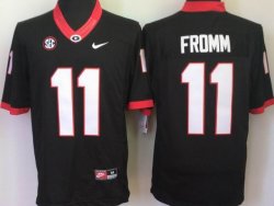 Georgia Bulldogs 11 Jake Fromm Black College football jersey