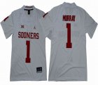 2018 Oklahoma Sooners #1 Kyler Murray white New College Football Jerseys